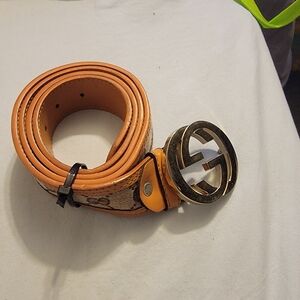 Gucci Tan Leather Belt for Men